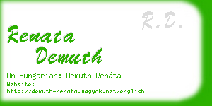 renata demuth business card